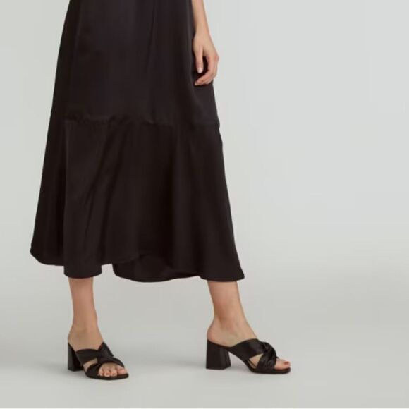 New Everlane The Day Twist Leather Heel in Black Size 9 - Picture 3 of 12